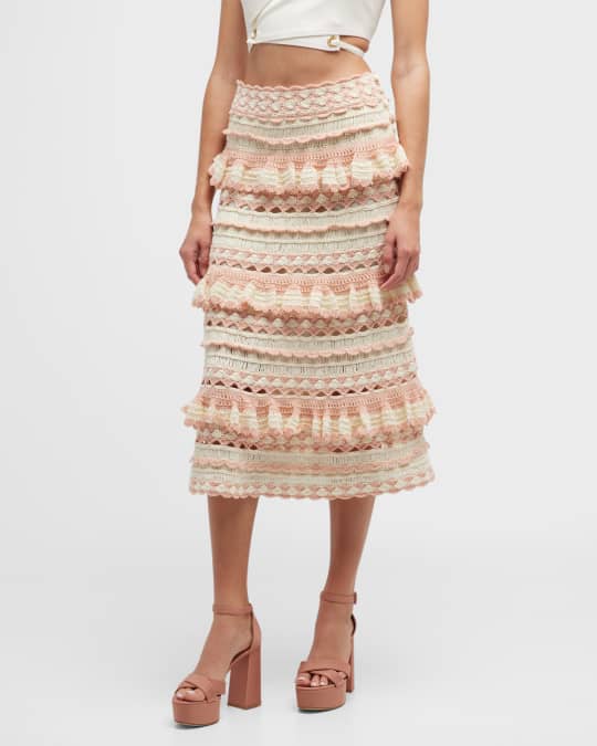 Zimmermann crochet skirt hot sale