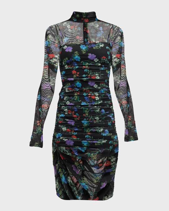 Delora Mock Neck Long Sleeve Dress