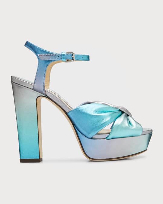 Heloise Ombre Ankle-Strap Platform Sandals