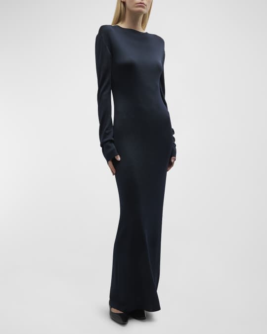 THE ROW Grete Long Sleeve Maxi Dress Neiman Marcus