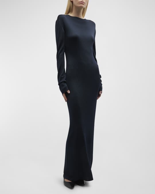 THE ROW Grete Long-Sleeve Maxi Dress | Neiman Marcus