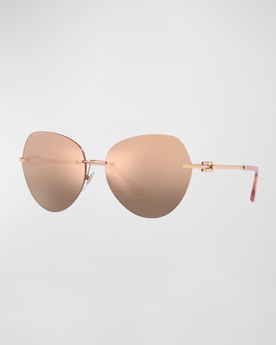 Bvlgari mirrored 2025 sunglasses