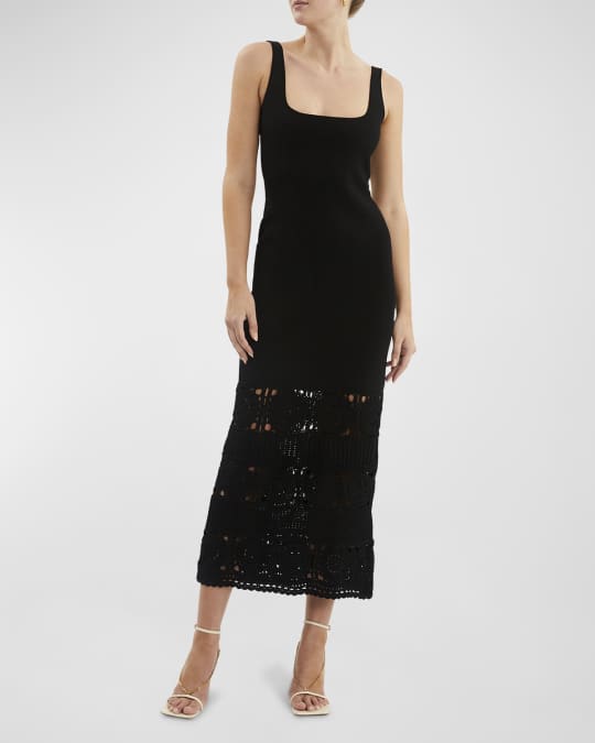 REBECCA VALLANCE Romina Knit Midi Dress | Neiman Marcus