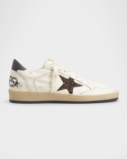 Ballstar Leather Glitter Low-Top Sneakers