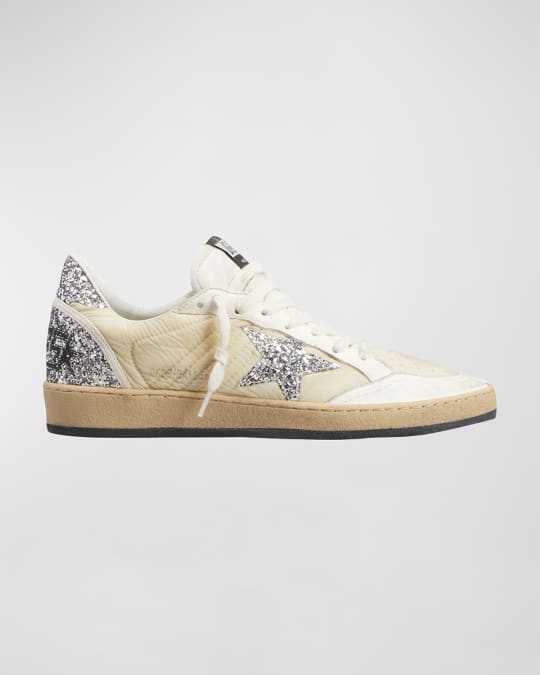 スニーカー Golden  Ballstar Glitter Upper Nylon Sneakers Golden Goose Ballstar Glitter Nylon Low-Top Sneakers