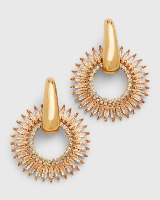 New Petite Crystal Madeline Studs In Gold/Clear