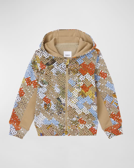 Burberry monogram print hoodie best sale