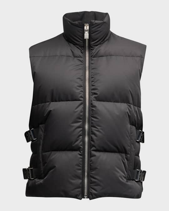 Givenchy Men's 4G Buckle Puffer Vest Neiman Marcus