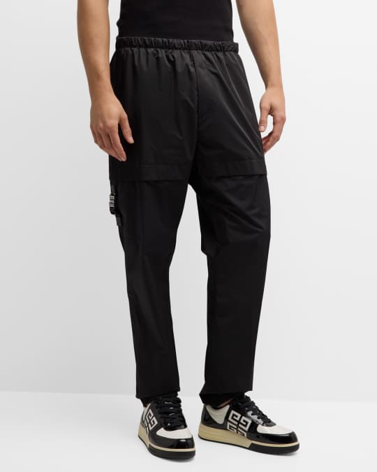 Givenchy Men s 4G Buckle Cargo Track Pants Neiman Marcus