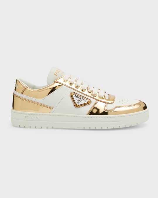 Prada metallic shoes sale