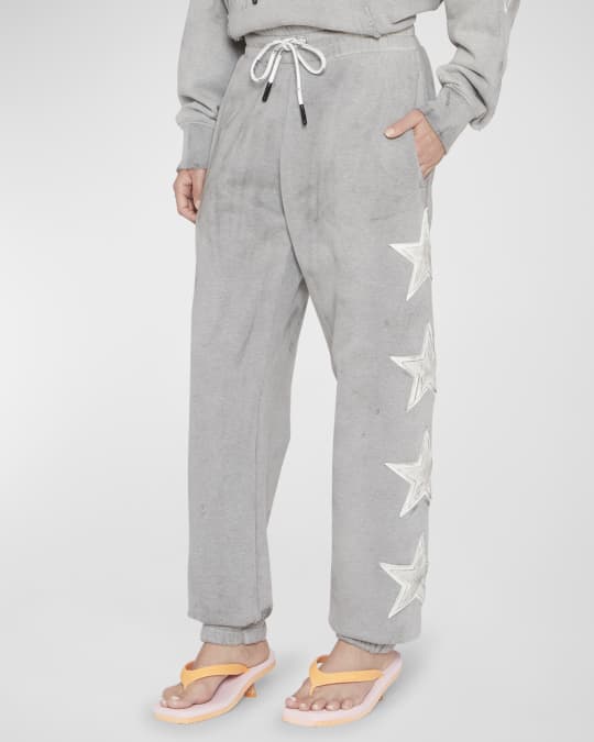 Palm Angels Star Patch Sweatpants | Neiman Marcus