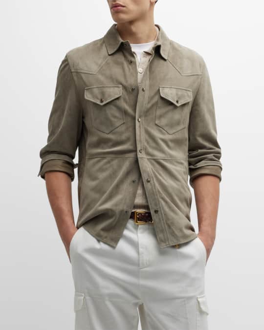 ブルネロクチネリ Brunello Cucinelli Suede Jacket BRUNELLO CUCINELLI Suede jacket | NET-A-PORTER