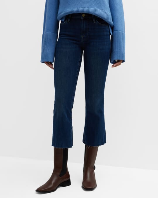 FRAME Le Crop Flare High-Rise Jeans