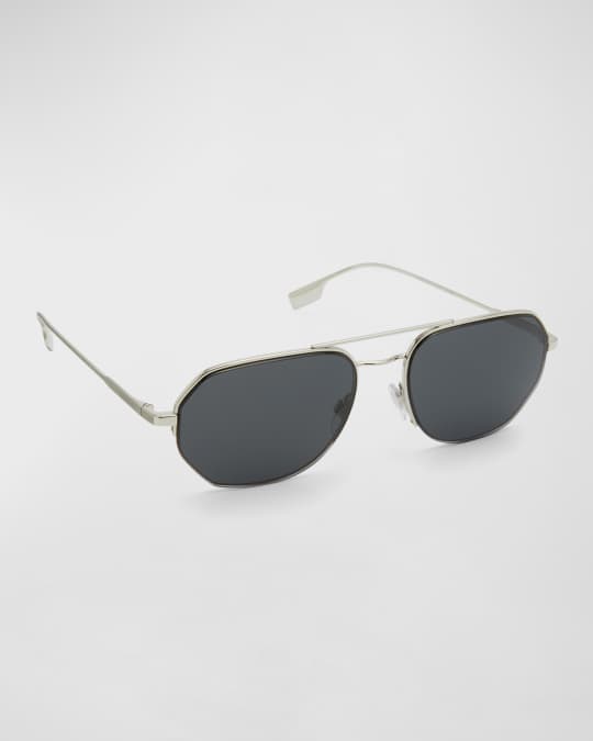 Men s Henry Double Bridge Steel Aviator Sunglasses