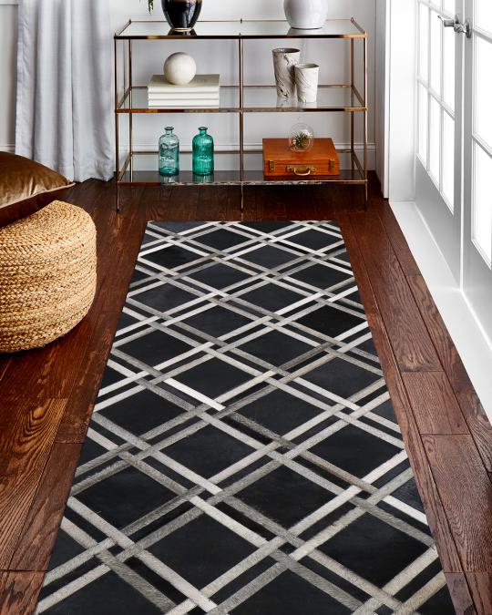 Cobree Hair Hide Rug, 3' x 8' | Neiman Marcus