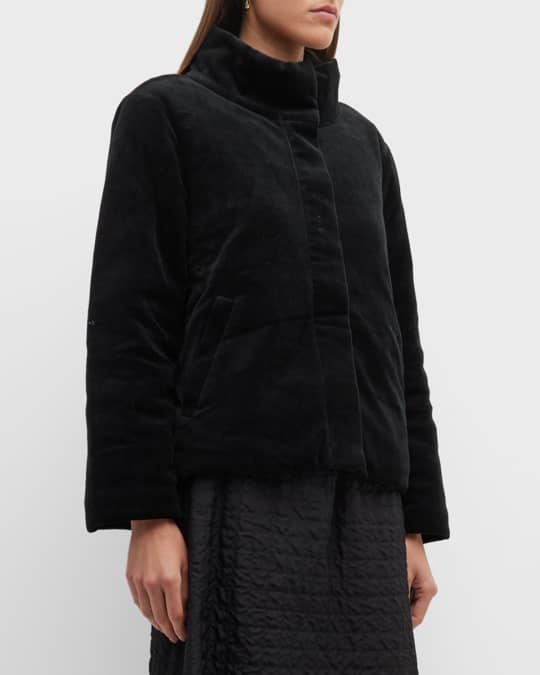 Eileen fisher stand clearance collar puffer coat