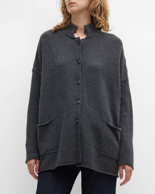 Eileen Fisher Button Down Cashmere Blend Cardigan Neiman Marcus