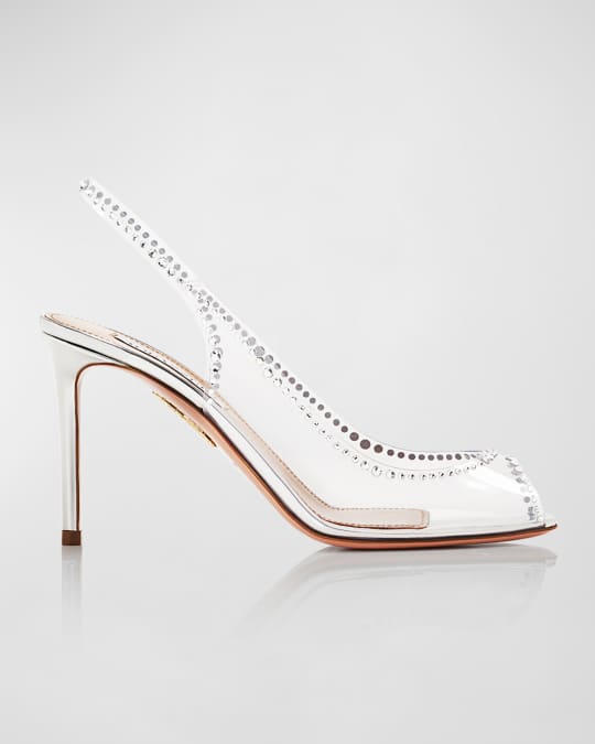 Ray Of Light Crystal Plexi Slingback Pumps