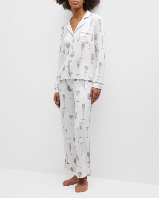 PJ Salvage Printed Flannel Pajama Set