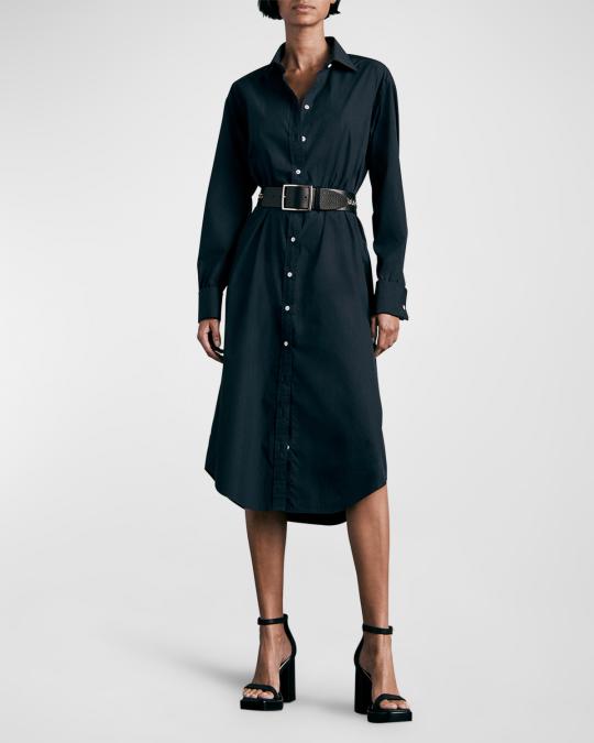 rag & bone shirt dress Tie Dress in Black / Heather Grey Plaid | RAG & BONE