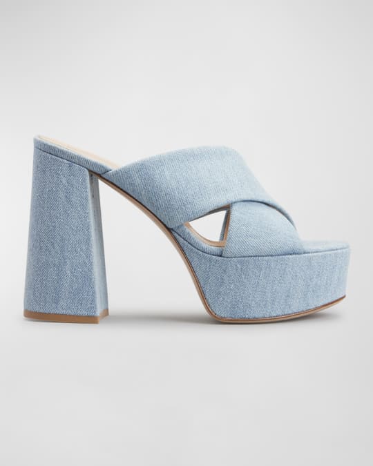 Gianvito rossi denim sandals hotsell