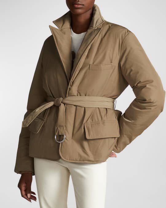 Polo Ralph Lauren Water-Repellant Belted Down Jacket | Neiman Marcus