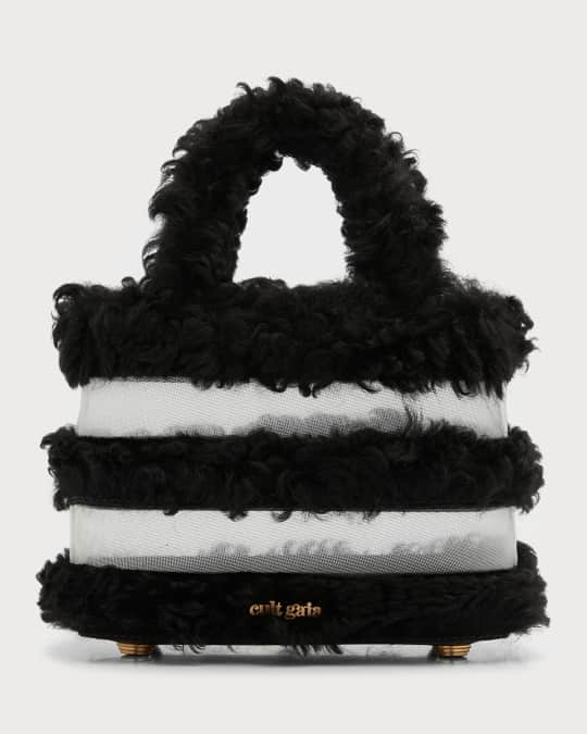 Cult Gaia Laleh Faux-Fur Top-Handle Bag | Neiman Marcus