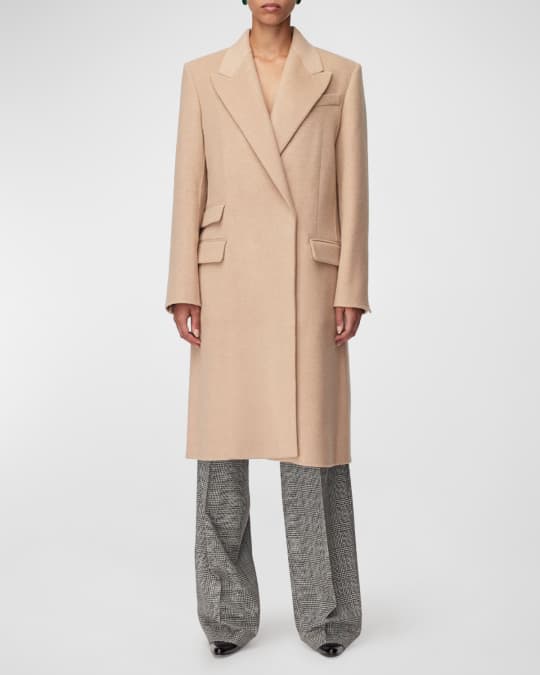 Another Tomorrow Women's Tailored Cashmere Coat