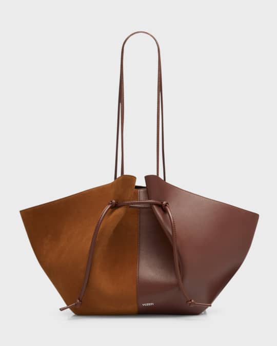 Yuzefi Mochi Large Mix Leather Tote Bag | Neiman Marcus