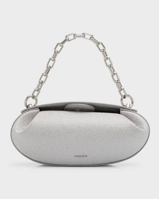 Yuzefi Dinner Roll Glitter Shoulder Bag Neiman Marcus