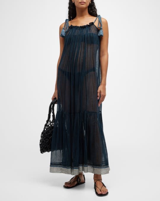 chinese dress ladies Belted Maxi Dress in Yellow Floral Design