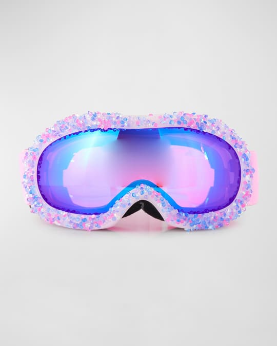 Rhinestone Ski Mask Goggles