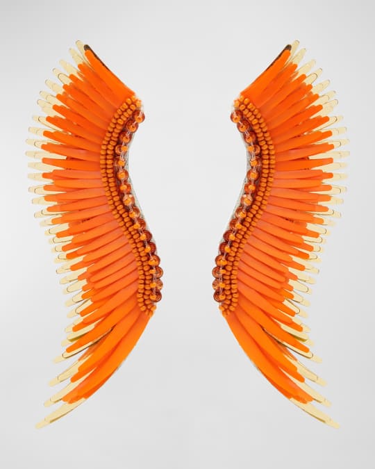 Madeline Gameday Earrings, Orange/Gold