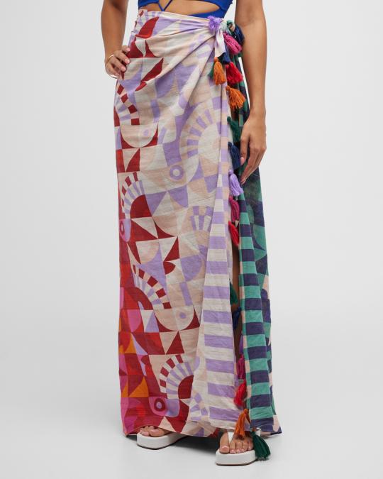 Farm Rio Ombre Graphic Toucans Sarong Coverup | Neiman Marcus