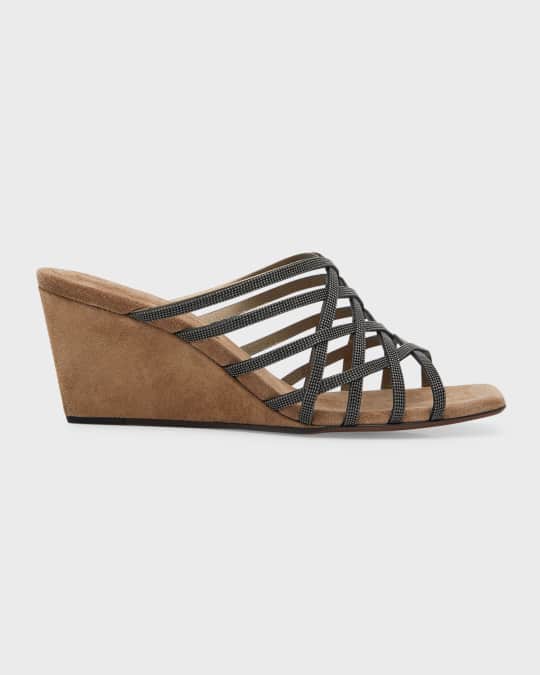 Neiman marcus shop wedge sandals