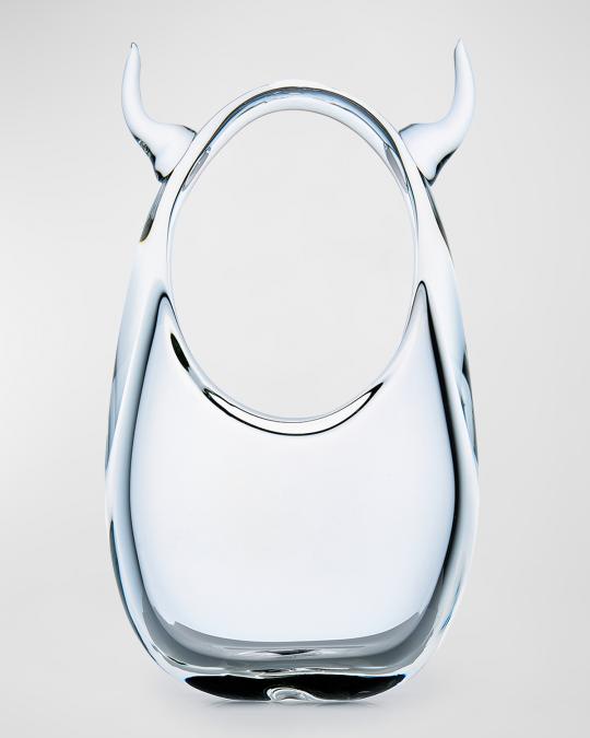 Coperni x Home in Heaven Swipe Horn Glass Top-Handle Bag | Neiman
