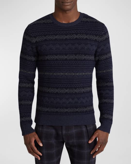 Ralph Lauren Purple Label Men's Cashmere Fair Isle Sweater