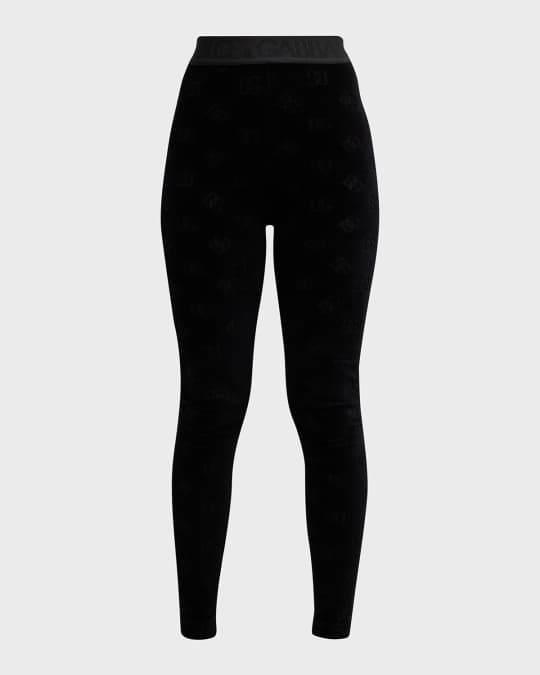 Dolce&Gabbana DG Monogram Jacquard Chenille Leggings