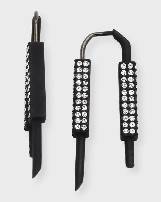 【Givenchy】 U-Lockイヤリング Givenchy Men's U Lock Earrings with Crystals | Neiman Marcus