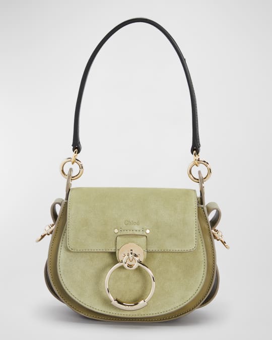 Chloe Tess Small Crossbody Bag in Suede and Leather Neiman Marcus