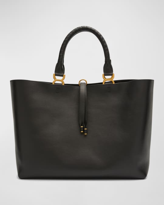 Chloe Marcie Large Tote Bag in Grained Leather | Neiman Marcus