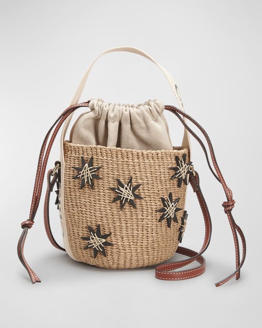 トートバッグ Chloe Small Woody Raffia Bucket Bag Woody Small bucket bag in brown - Chloe | Mytheresa