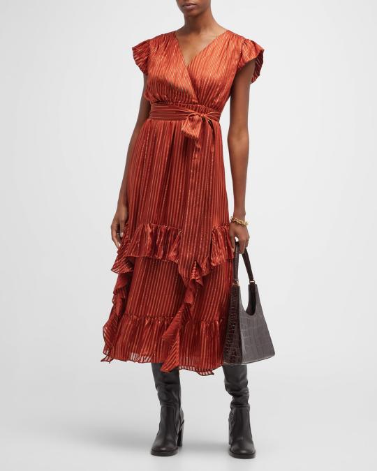 marie oliver red dress ELTON DRESS