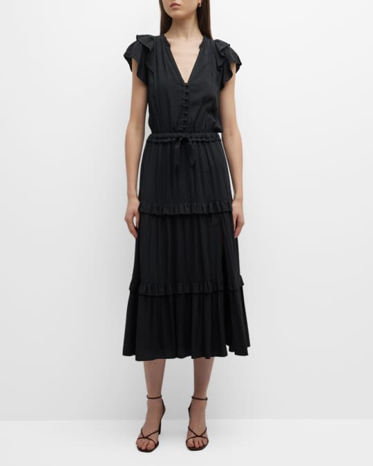 Rozlyn Ruffle Midi Dress