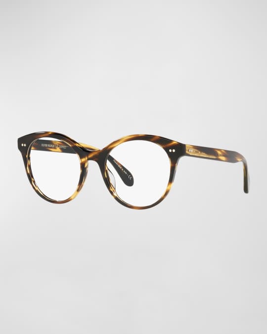 Oliver Peoples Gwinn Round Acetate & Plastic Optical Glasses Neiman