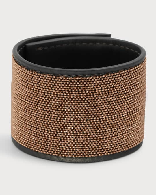 2024年 お歳暮・冬ギフト特集 Thick Leather Monili Cucinelli Brunello Bracelet Marcus Neiman | アクセサリー