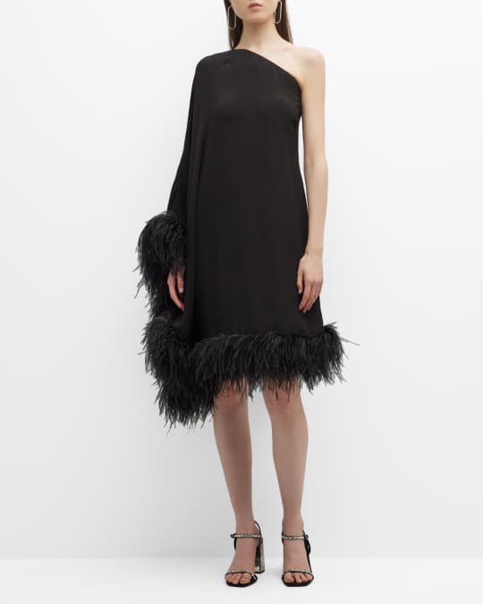 Ostrich Feather Trimmed Illusion