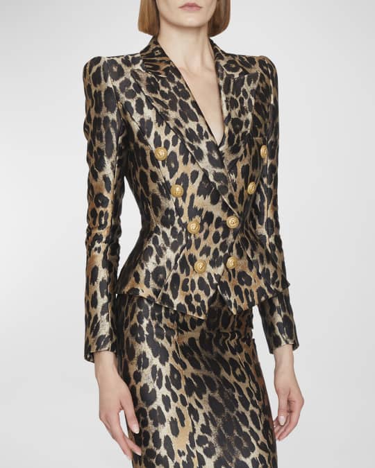 Balmain leopard dress discount
