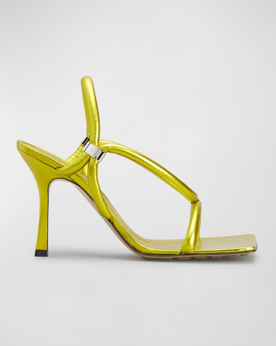 Bottega Veneta Multi Strap Stretch High-Heel Sandals