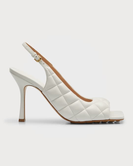 ボッテガヴェネタ Bottega Veneta Stretch Slingback Sandals Bottega Veneta® Women's Stretch Strap Sandal in Optic white